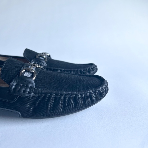 Men’s New Bruno Marc Black Waterproof Fabric Leather Driver Loafers size 8 - Picture 4 of 16